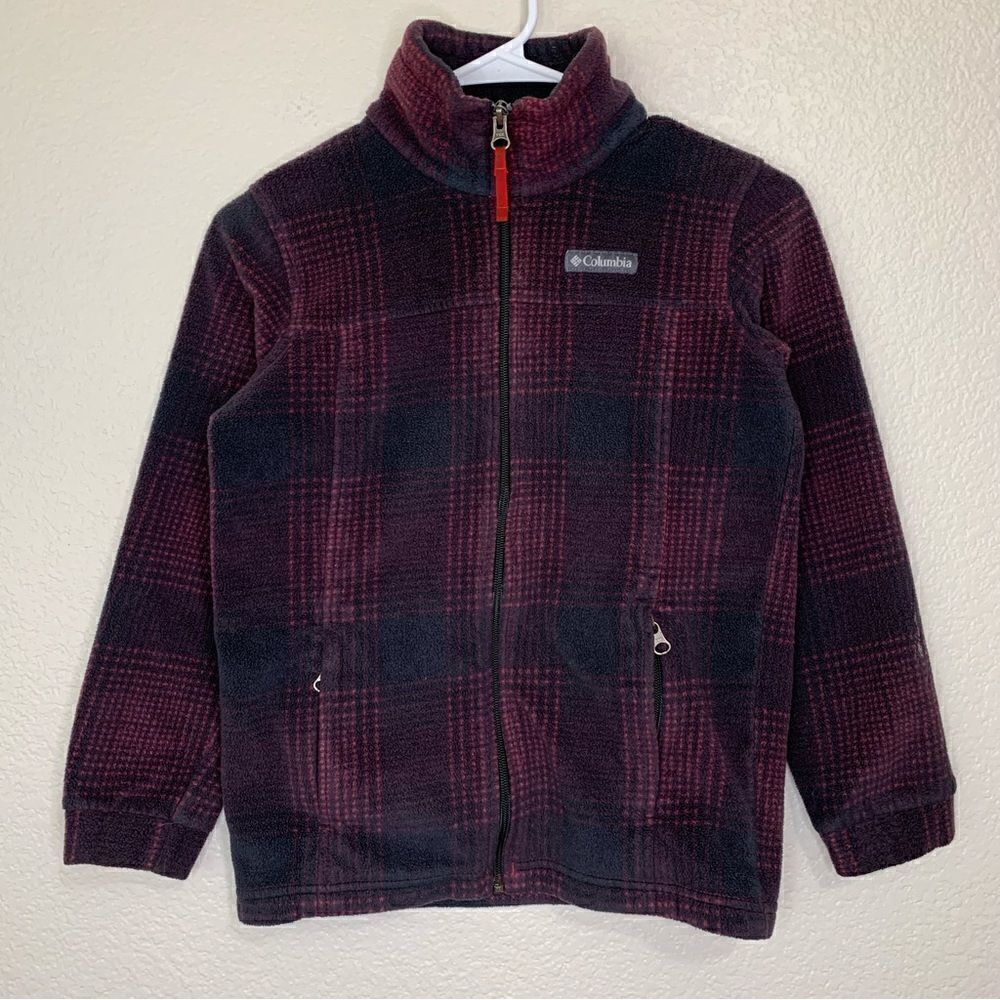 Columbia Kids Girls Size 10/12 Fleece Full Zip Up Jacket